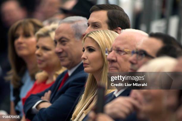 Israel's Prime Minister Benjamin Netanyahu , His wife Sara Netanyahu Senior White House Advisor Jared Kushner , US President's daughter Ivanka Trump...