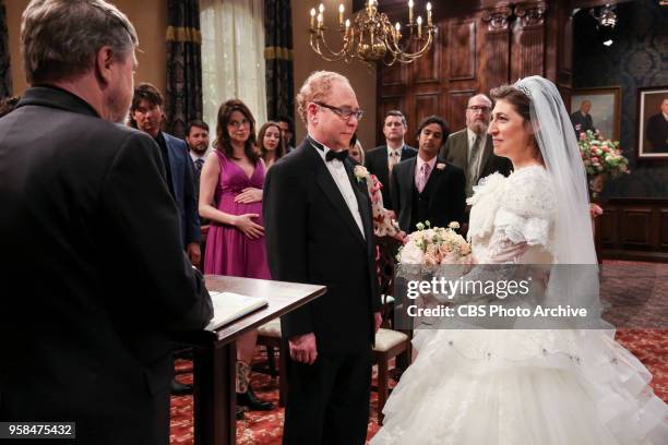 The Bow Tie Asymmetry" - Pictured: Mr. Fowler and Amy Farrah Fowler . When Amy 's parents and Sheldon 's family arrive for the wedding, everybody is...