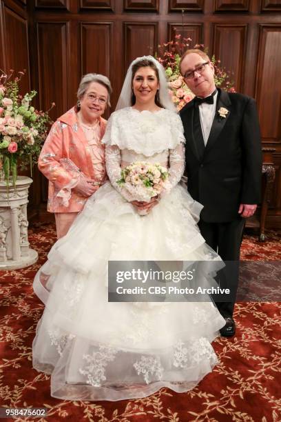 The Bow Tie Asymmetry" - Pictured Behind the Scenes: Mrs. Fowler , Amy Farrah Fowler and Mr. Fowler . When Amy's parents and Sheldon's family arrive...