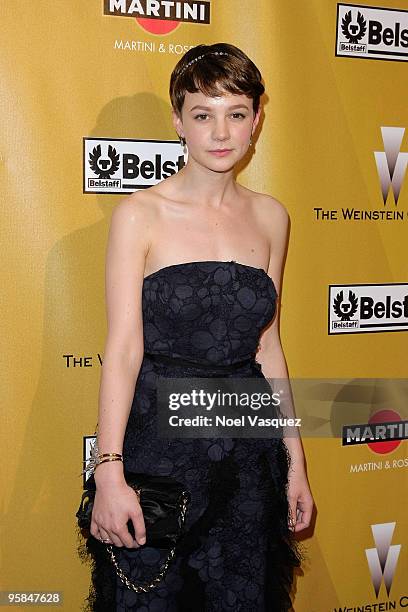 Carey Mulligan attends the The Weinstein Company Golden Globes After-Party at the Beverly Hilton Hotel on January 17, 2010 in Beverly Hills,...