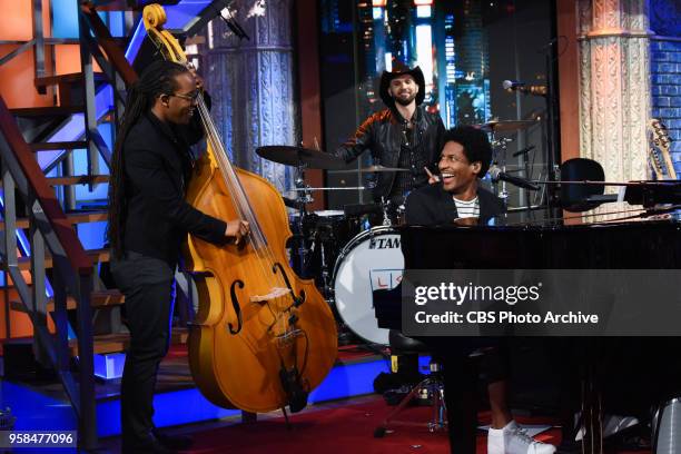 The Late Show with Stephen Colbert and Stay Human including Jon Batiste, Louis Cato and Joe Saylor during Friday's May 11, 2018 show.