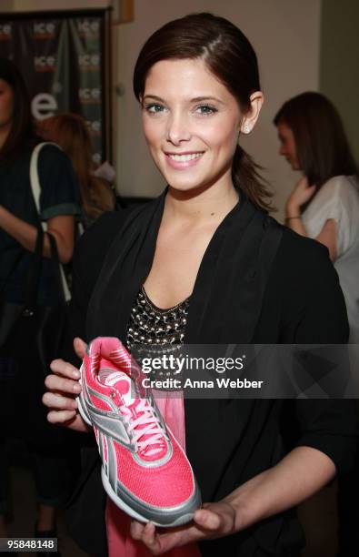 Actress Ashley Greene poses at Reebok during the Kari Feinstein Golden Globes Style Lounge at Zune LA on January 15, 2010 in Los Angeles, California.