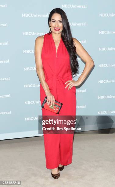 Professional wrestler Nikki Bella attends the 2018 NBCUniversal Upfront presentation at Rockefeller Center on May 14, 2018 in New York City.