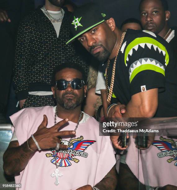 Jim Jones and DJ Clue party at LIV nightclub at Fontainebleau Miami on May 13, 2018 in Miami Beach, Florida.
