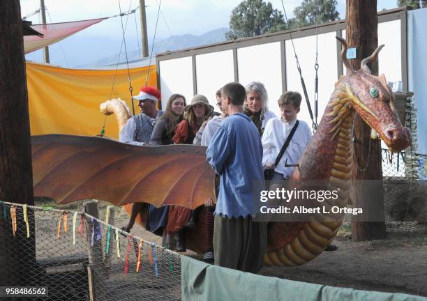 Atmosphere at The Original Renaissance Pleasure Faire - "Heroes & Villians" held ay Santa Fe Dam Recreation Area on May 13, 2018 in Irwindale,...