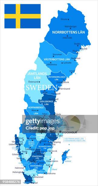 illustrazioni stock, clip art, cartoni animati e icone di tendenza di 04 - svezia - macchia blu isolata 10 - malmö