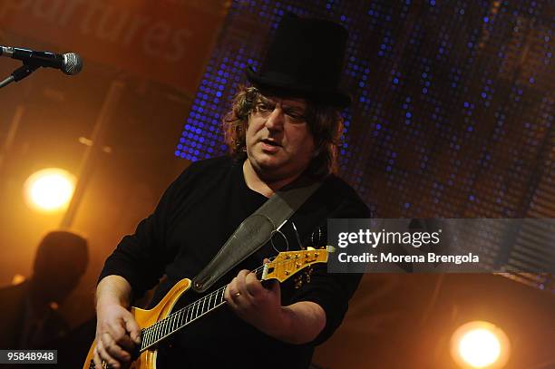 Fabio "Dandy Bestia" Testoni of Skiantos during "Scalo 76" TV Show on January 10, 2009 in Milan, Italy.