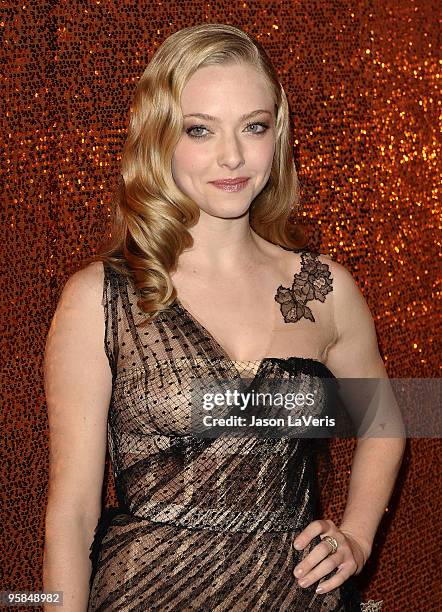 Actress Amanda Seyfried attends the official HBO after party for the 67th annual Golden Globe Awards at Circa 55 Restaurant at the Beverly Hilton...