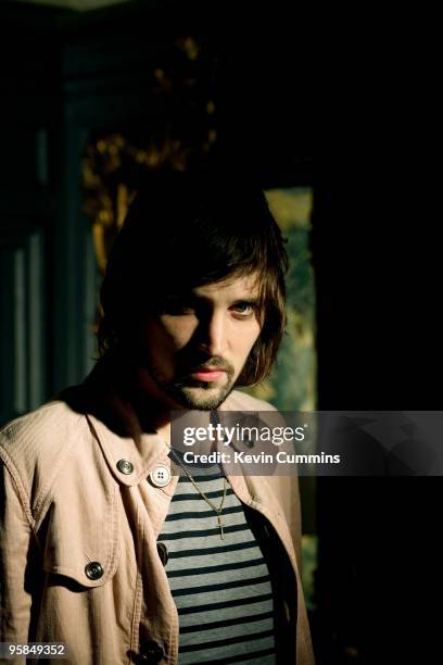 Posed portrait of Sergio Pizzorno, guitarist with English band Kasabian in Kensington, London on July 06, 2006.