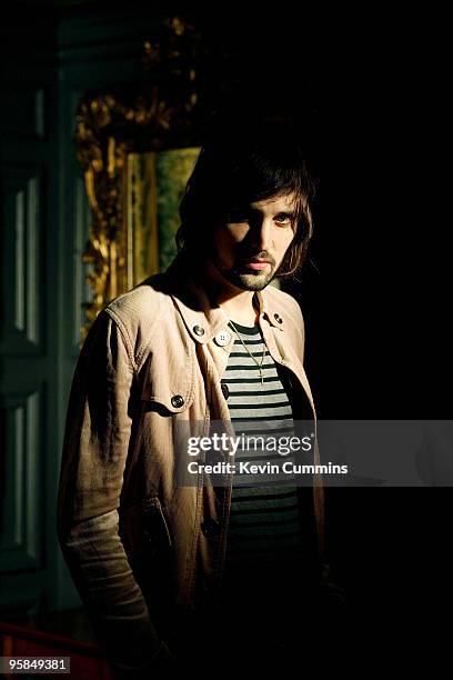 Posed portrait of Sergio Pizzorno, guitarist with English band Kasabian in Kensington, London on July 06, 2006.