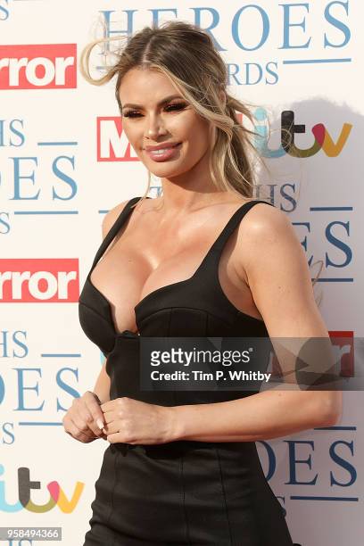 Chloe Sims attends the 'NHS Heroes Awards' held at the Hilton Park Lane on May 14, 2018 in London, England.