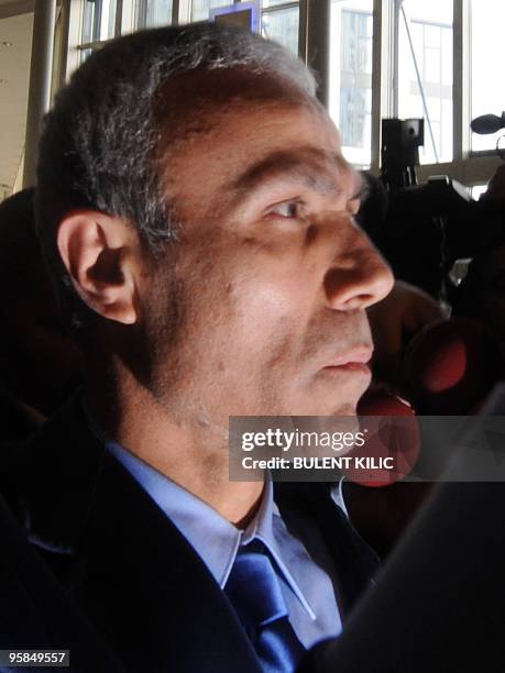 Turk Mehmet Ali Agca who attempted to kill pope John Paul II on May 13 speaks to the press on January 18, 2010 in Ankara after being freed from...