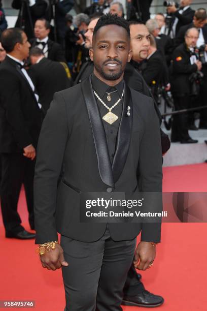 Elijah Kelley attends the screening of "BlacKkKlansman" during the 71st annual Cannes Film Festival at Palais des Festivals on May 14, 2018 in...