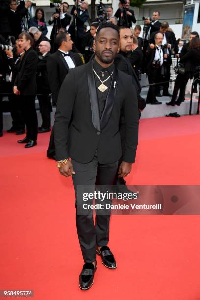 Elijah Kelley attends the screening of "BlacKkKlansman" during the 71st annual Cannes Film Festival at Palais des Festivals on May 14, 2018 in...