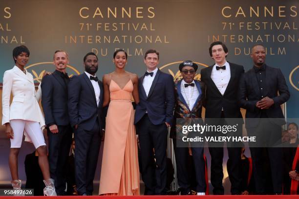 Actress Damaris Lewis, Finnish actor Jasper Paakkonen, US actor John David Washington, US actress Laura Harrier, US actor Topher Grace, US director...