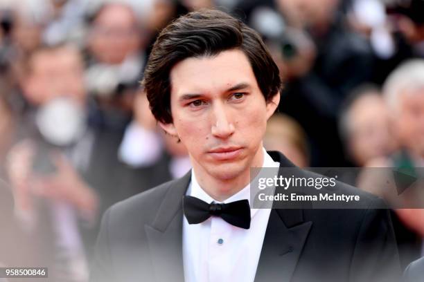 Actor Adam Driver attends the screening of "Blackkklansman" during the 71st annual Cannes Film Festival at Palais des Festivals on May 14, 2018 in...