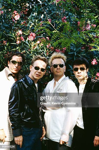 Guitarist Steve Jones, drummer Paul Cook , singer Johnny Rotten and bassist Glen Matlock of British punk band the Sex Pistols in 1996.