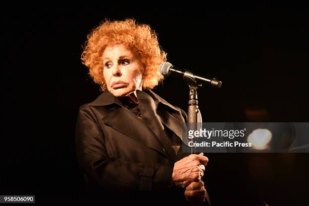 Ornella Vanoni is one of the most credited pop italian singers, she performing live at Teatro Augusteo for her "La mia Storia tour 2018.