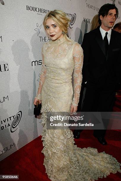 Actress Ashley Olsen attends The Art of Elysium's 3rd Annual Black Tie Charity Gala "Heaven" on January 16, 2010 in Beverly Hills, California.