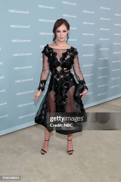 NBCUniversal Upfront in New York City on Monday, May 14, 2018 -- Red Carpet -- Pictured: Carolina Miranda. "Señora Acero" on Telemundo --