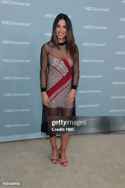 NBCUniversal Upfront in New York City on Monday, May 14, 2018 -- Red Carpet -- Pictured: Sarah Shahi, "Reverie" on NBC --