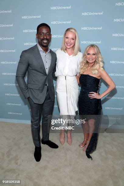 NBCUniversal Upfront in New York City on Monday, May 14, 2018 -- Red Carpet -- Pictured: Sterling K. Brown, "This is Us" on NBC; Katherine Heigl,...