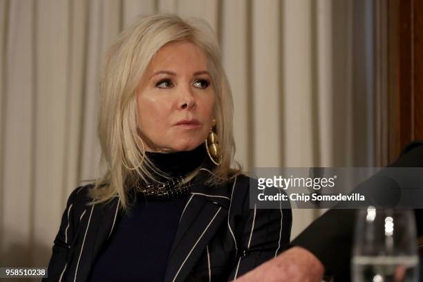 Hilary Geary, wife of U.S. Commerce Secretary Wilbur Ross, attends his speech at the Newsmakers Luncheon at the National Press Club May 14, 2018 in...