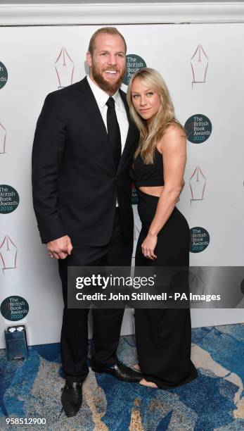 James Haskell and Chloe Madeley arrive for the British Book Awards at the Grosvenor House Hotel in London.