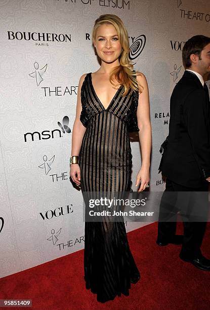 Actress Ali Larter arrives at The Art of Elysium's 3rd Annual Black Tie Charity Gala "Heaven" on January 16, 2010 in Beverly Hills, California.