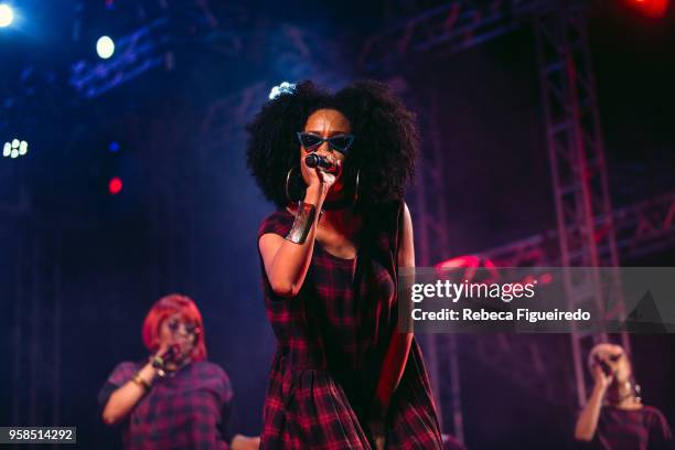 Rimas e Melodias perform during Festival Bananada at Passeio das Ãguas on May 13, 2018 in Goiania, Brazil.