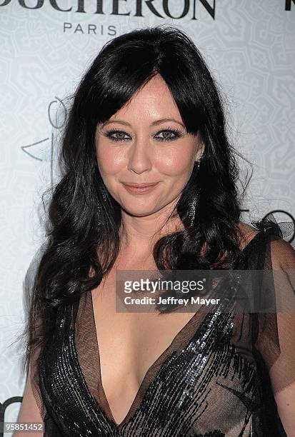 Actress Shannen Doherty arrives at The Art of Elysium's 3rd Annual Black Tie Charity Gala "Heaven" on January 16, 2010 in Los Angeles, California.