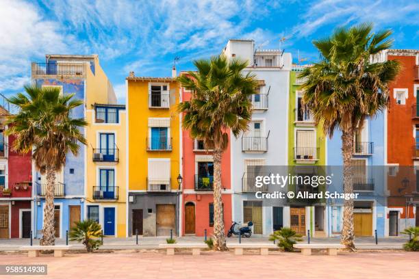 villajoyosa spain - alicante street stock pictures, royalty-free photos & images