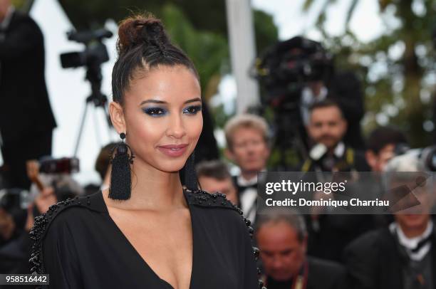 Flora Coquerel attends the screening of "BlacKkKlansman" during the 71st annual Cannes Film Festival at Palais des Festivals on May 14, 2018 in...