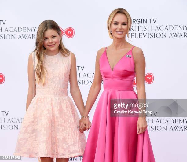Amanda Holden and daughter Alexa Hughes attend the Virgin TV British Academy Television Awards at The Royal Festival Hall on May 13, 2018 in London,...