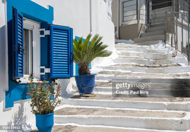 parga streets, greece, europe - ithaca stock pictures, royalty-free photos & images