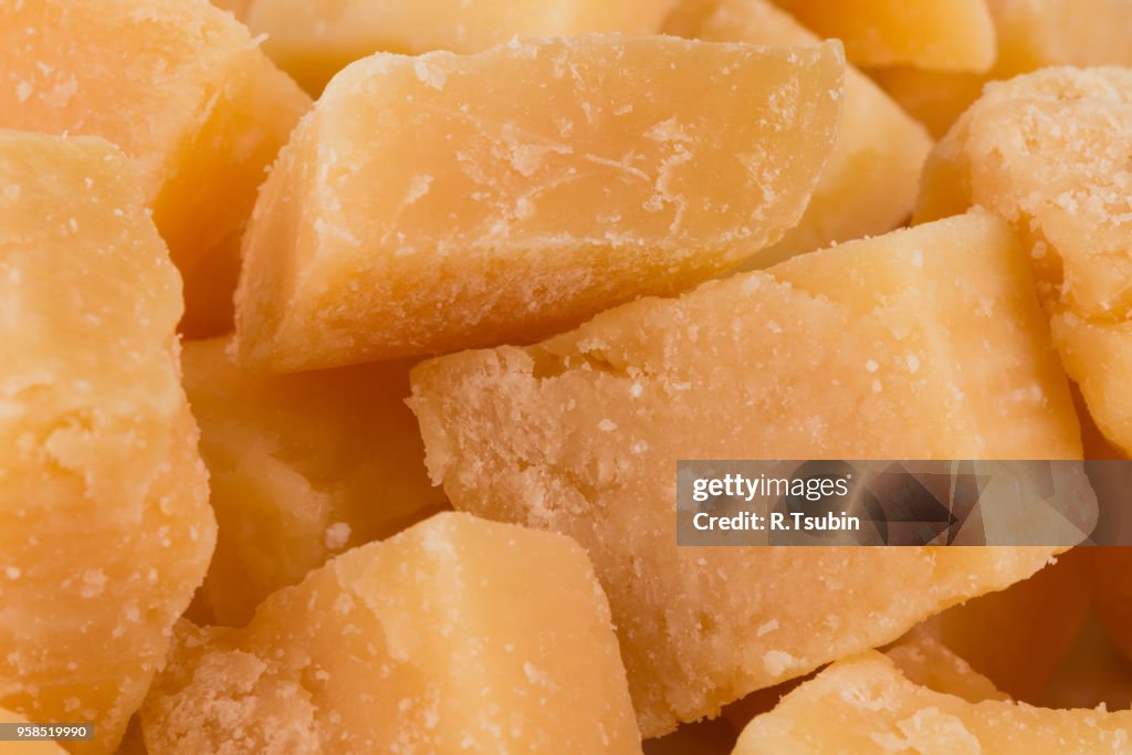 Hard old cheese close up for background
