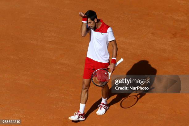 Tennis ATP Internazionali d'Italia BNL First Round Novak Djokovic at Foro Italico in Rome, Italy on May 14, 2018