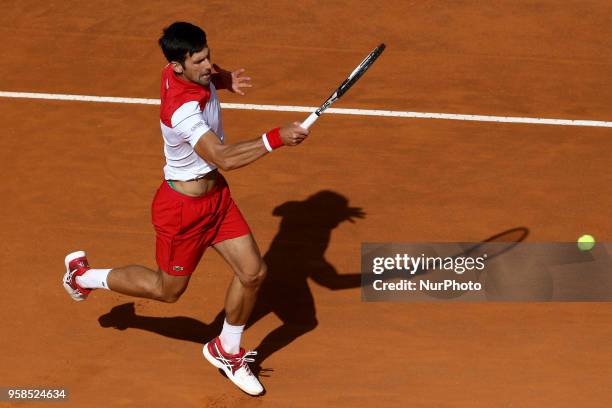 Tennis ATP Internazionali d'Italia BNL First Round Novak Djokovic at Foro Italico in Rome, Italy on May 14, 2018