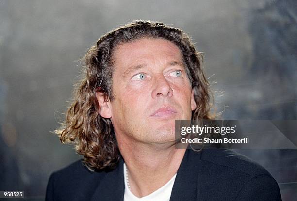 Senegal Coach Bruno Metsu looks on during the FIFA 2002 World Cup Qualifier against Egypt played in Cairo, Egypt. Egypt won the match 1 - 0. \...