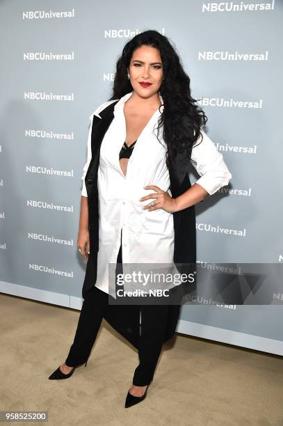 NBCUniversal Upfront in New York City on Monday, May 14, 2018 -- Red Carpet -- Pictured: Litzy, " Al Otro Lado De Muro" on Telemundo --