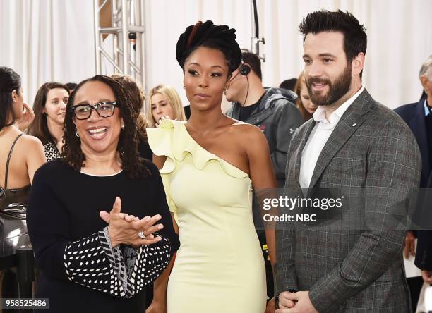 NBCUniversal Upfront in New York City on Monday, May 14, 2018 -- Red Carpet -- Pictured: S. Epatha Merkerson, Yaya DaCosta, Colin Donnell, "Chicago...