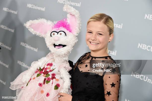 NBCUniversal Upfront in New York City on Monday, May 14, 2018 -- Red Carpet -- Pictured: Darci Lynne Farmer, "America's Got Talent" on NBC --