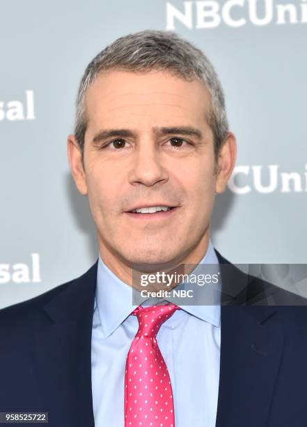 NBCUniversal Upfront in New York City on Monday, May 14, 2018 -- Red Carpet -- Pictured: Andy Cohen, "Watch What Happens Live" on Bravo --