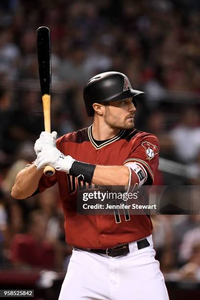 Pollock of the Arizona Diamondbacks stands at bat in the sixth inning of the MLB game against the Houston Astros at Chase Field on May 6, 2018 in...