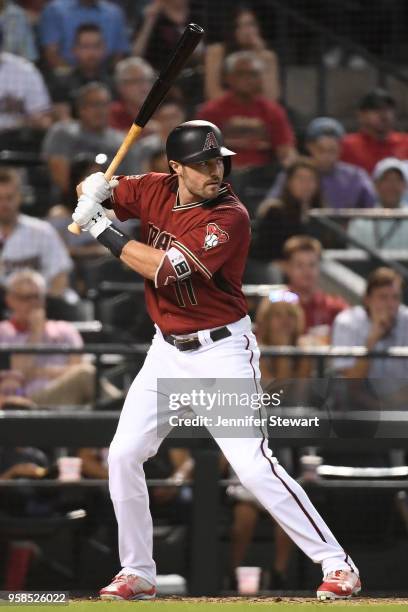 Pollock of the Arizona Diamondbacks stands at bat in the fourth inning of the MLB game against the Houston Astros at Chase Field on May 6, 2018 in...