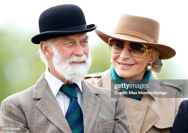 Prince Michael of Kent and Princess Michael of Kent seen carriage driving as they take part in The Champagne Laurent-Perrier Meet of the British...