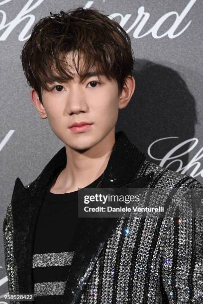 Singer Roy Wang attends the Chopard Trophy during the 71st annual Cannes Film Festival at Martinez Hotel on May 14, 2018 in Cannes, France.