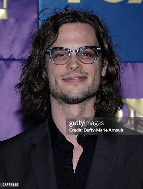 Actor Matthew Gray Gubler attends Fox's 2010 Golden Globes Awards Party at Craft on January 17, 2010 in Century City, California.