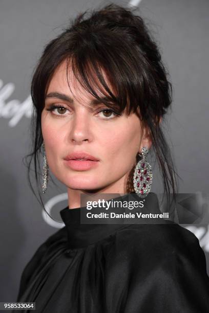 Catrinel Marlon attends the Chopard Trophy during the 71st annual Cannes Film Festival at Martinez Hotel on May 14, 2018 in Cannes, France.