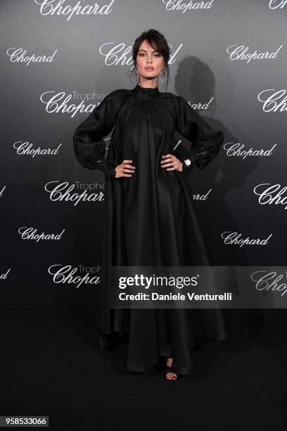 Catrinel Marlon attends the Chopard Trophy during the 71st annual Cannes Film Festival at Martinez Hotel on May 14, 2018 in Cannes, France.